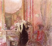 Edouard Vuillard Before the fireplace painting